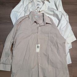 32 X 33 Dress Long Sleeve Shirts (VanHeusen)