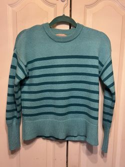 Philosophy Blue Striped Sweater