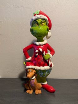 Jim Shore 20” Grinch Santa Door Greeter