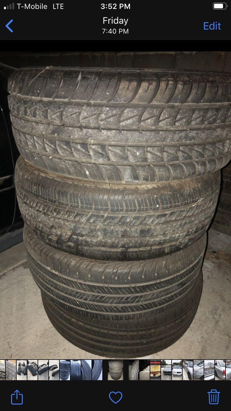 205/55/16 tires 4 same size diferent brand $60