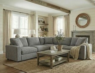 Light Gray/ Dark Gray/ Brown Sofa Sectional 🔥SALE🔥