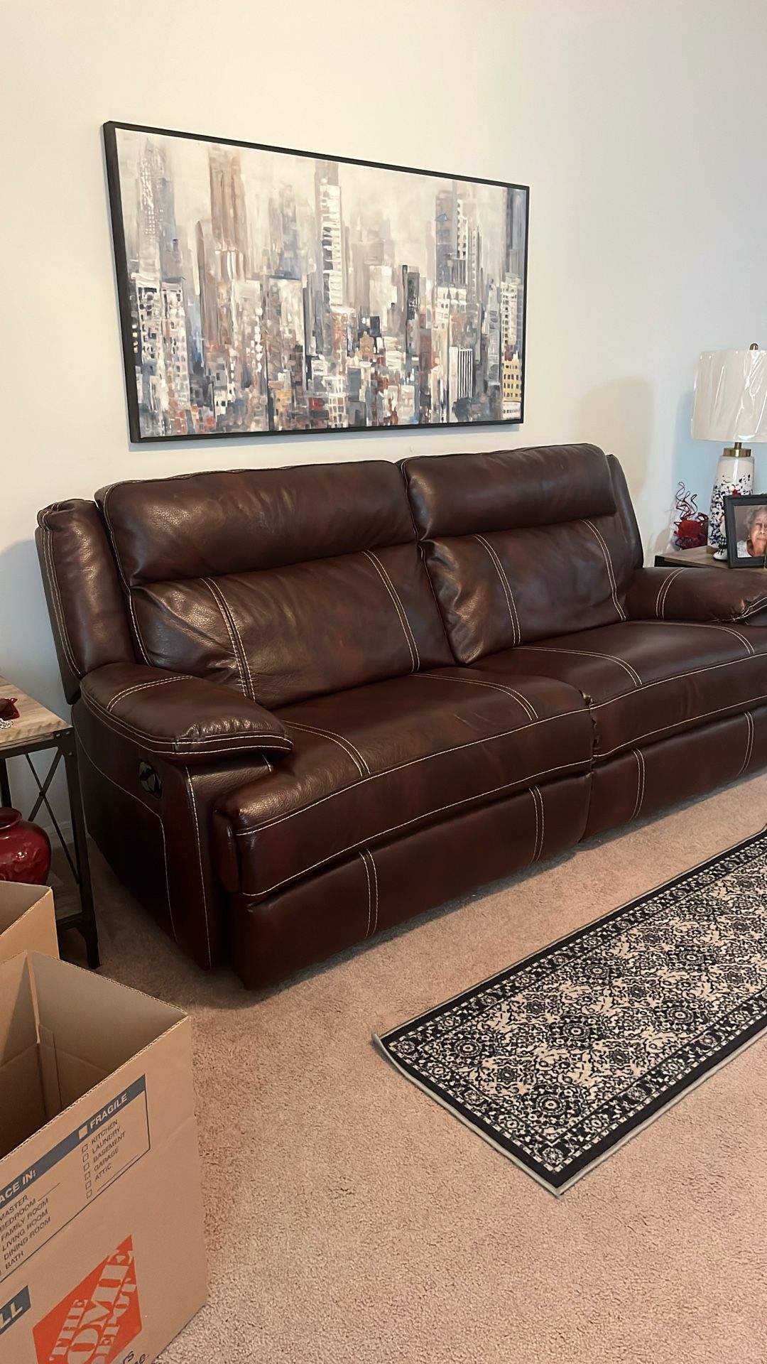 Leather Couch 