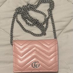 Authentic Gucci Wallet With Chain