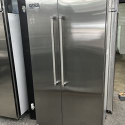 Viking Professional Side X Side Stainless Steel Built In Refrigerator 42” 