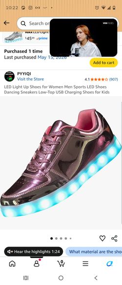 LED women shoes size 6.5 new