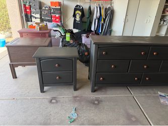 Refinished large dresser and nightstand