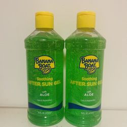 2xBanana Boat Soothing Aloe After Sun Gel 16fl oz