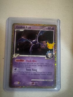 Crobat G Lv.44 Holo Pokémon Card 47/127