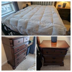 Complete Queen Bedroom Set - Bed, Dresser, Nightstand