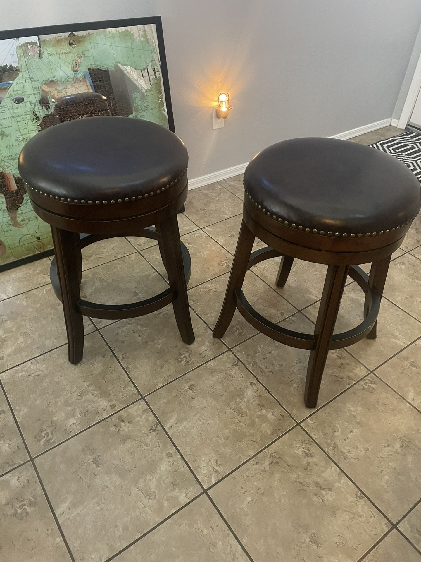 Set Of 2 - 26in Swivel Bar Stool QUALITY!!