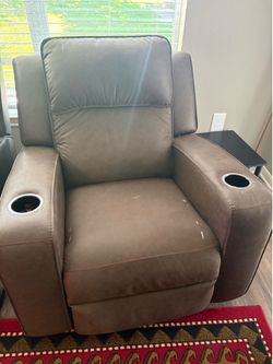 Recliner chair and coffee table