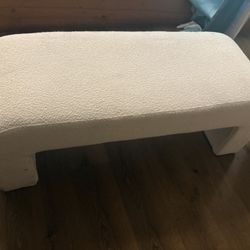 modern waterfall bench