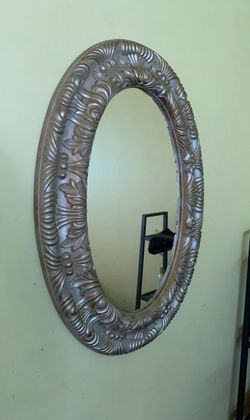 Cream gold mirror
