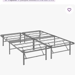 Two Piece Metal Bed Frame Queen 