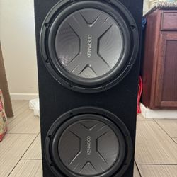 2 12in Kenwood subs with Boss 2500w Amp 