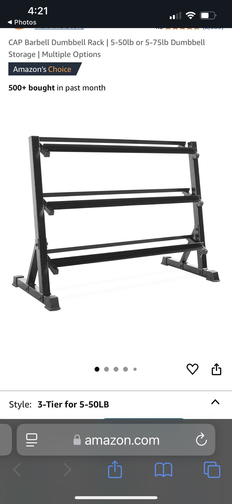 Weight Rack Storage
