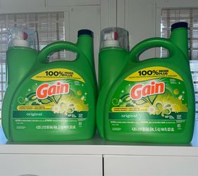 Gain detergent 144 oz - $13 each