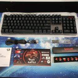 New Redragon K556 PRO Upgraded Wireless RGB Gaming Keyboard, BT/2.4Ghz Tri-Mode Aluminum Mechanical Keyboard w/No-Lag Connection, Hot-Swap Linear Quie