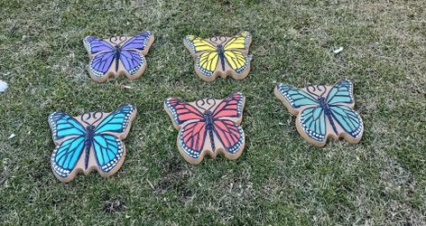 Concrete Butterfly Stepping Deco Stones