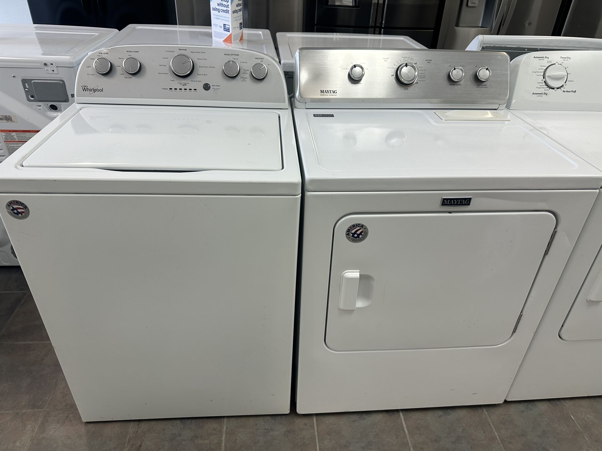 Whirlpool XL Washer And Electric Dryer