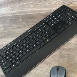 Logitech Keyboard + Wireless Mouse 