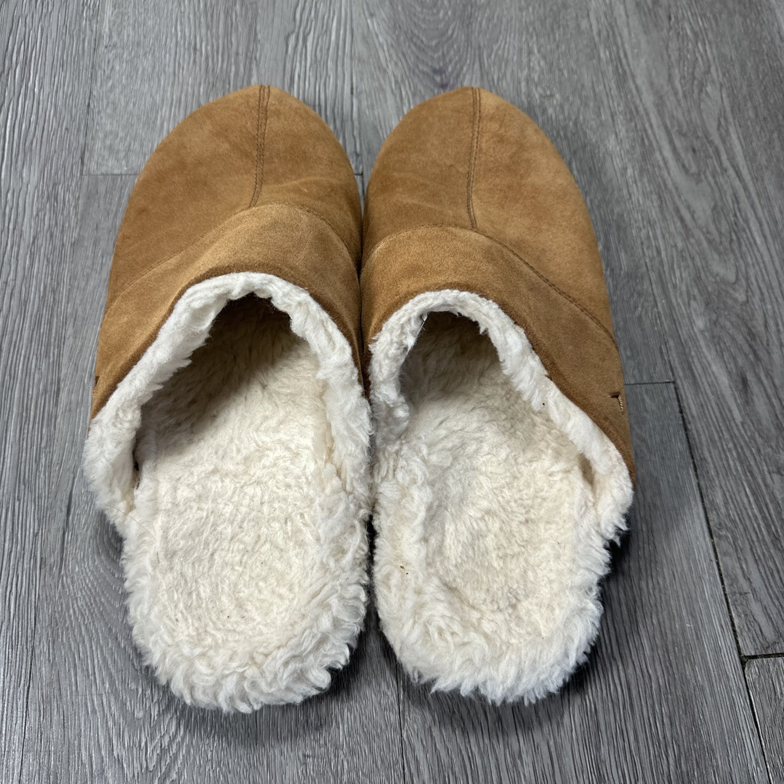 Mens Alfons Orthotic Comfort Slipper Size 11 Brown Suede  display picture 1