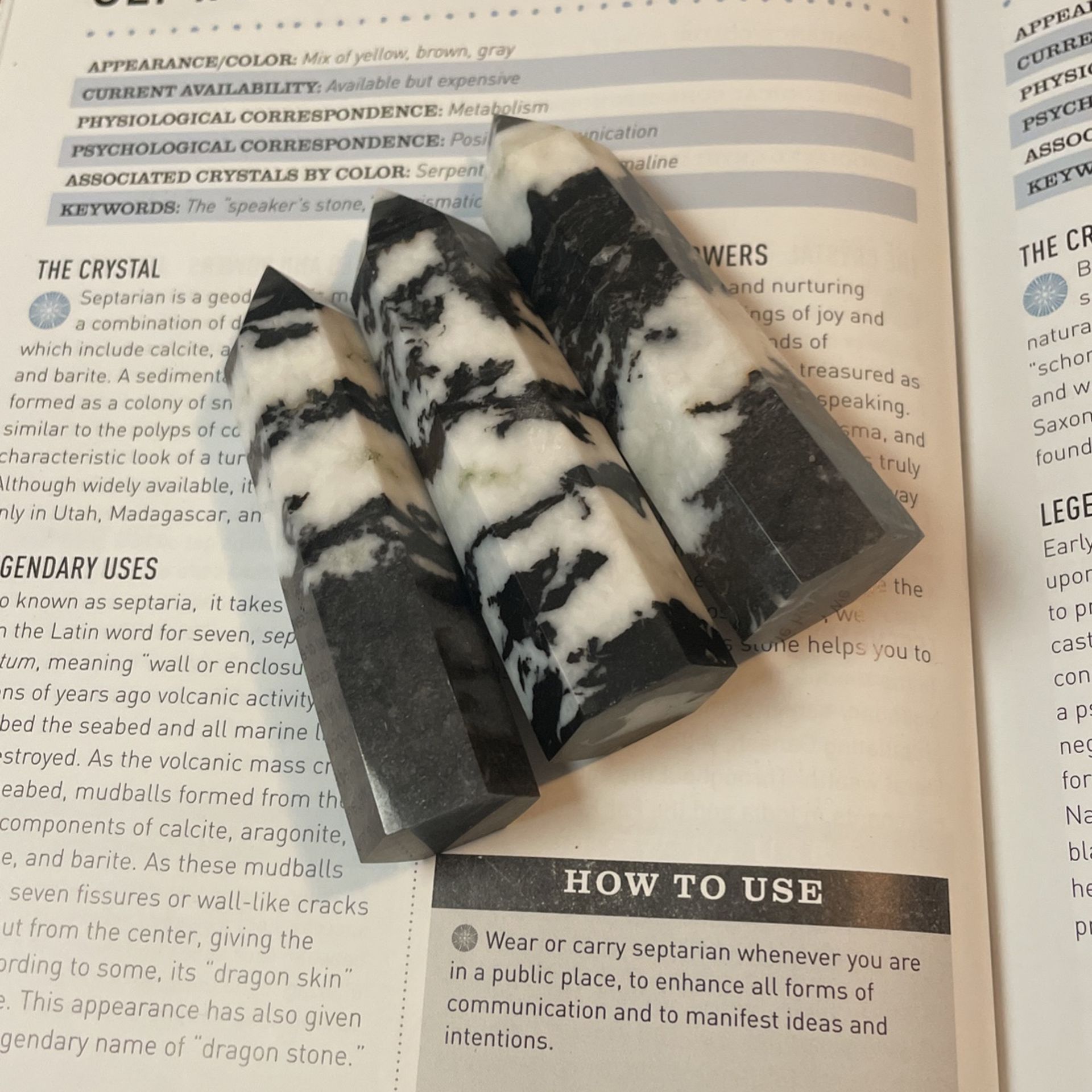 Zebra Calcite Obelisk Towers
