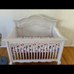 Baby Nursery Crib Wardrobe And Dresser