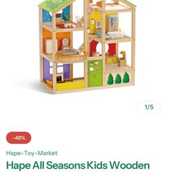 Hape all seasons Doll House Fully Furnished And A Lot Of Extras 