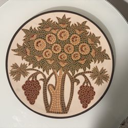 Mosaic Tree of Life Wall Plate Made in Jordan