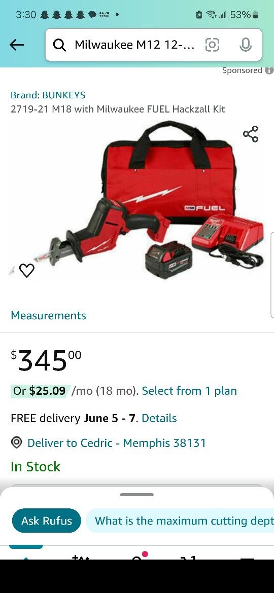 Milwaukee 2719-21