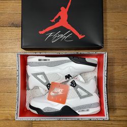 Air Jordan Retro 4 White Cement Size 9, 9.5