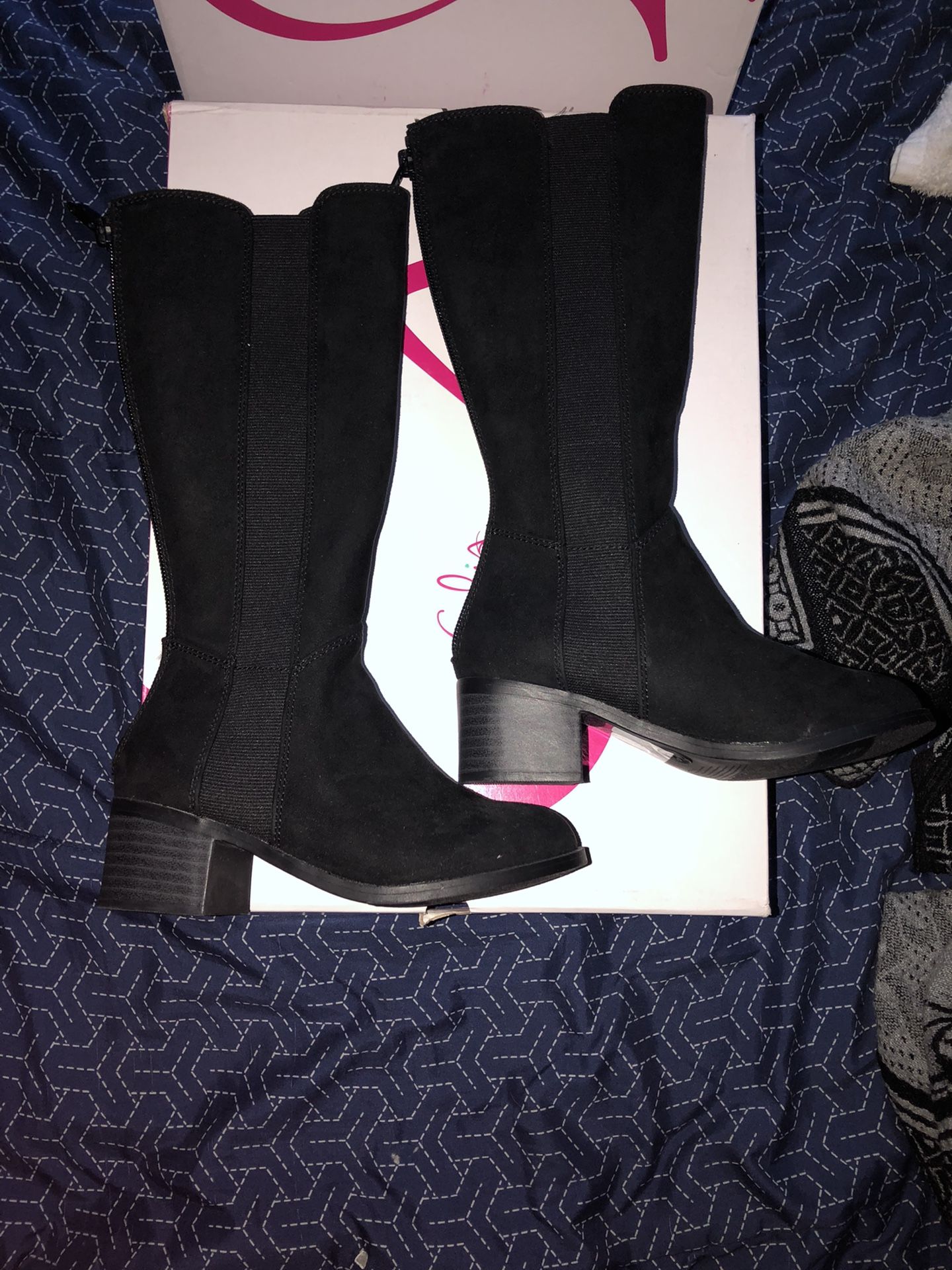 Size 12 Girls Long Boots New In Box