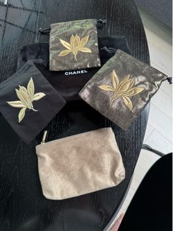 Chanel sale 5 makeup jewelry bags set