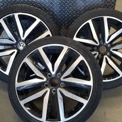 VW GLI factory wheels and tires