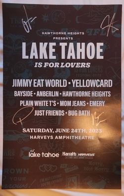 Hawthorne Heights Autographed Poster