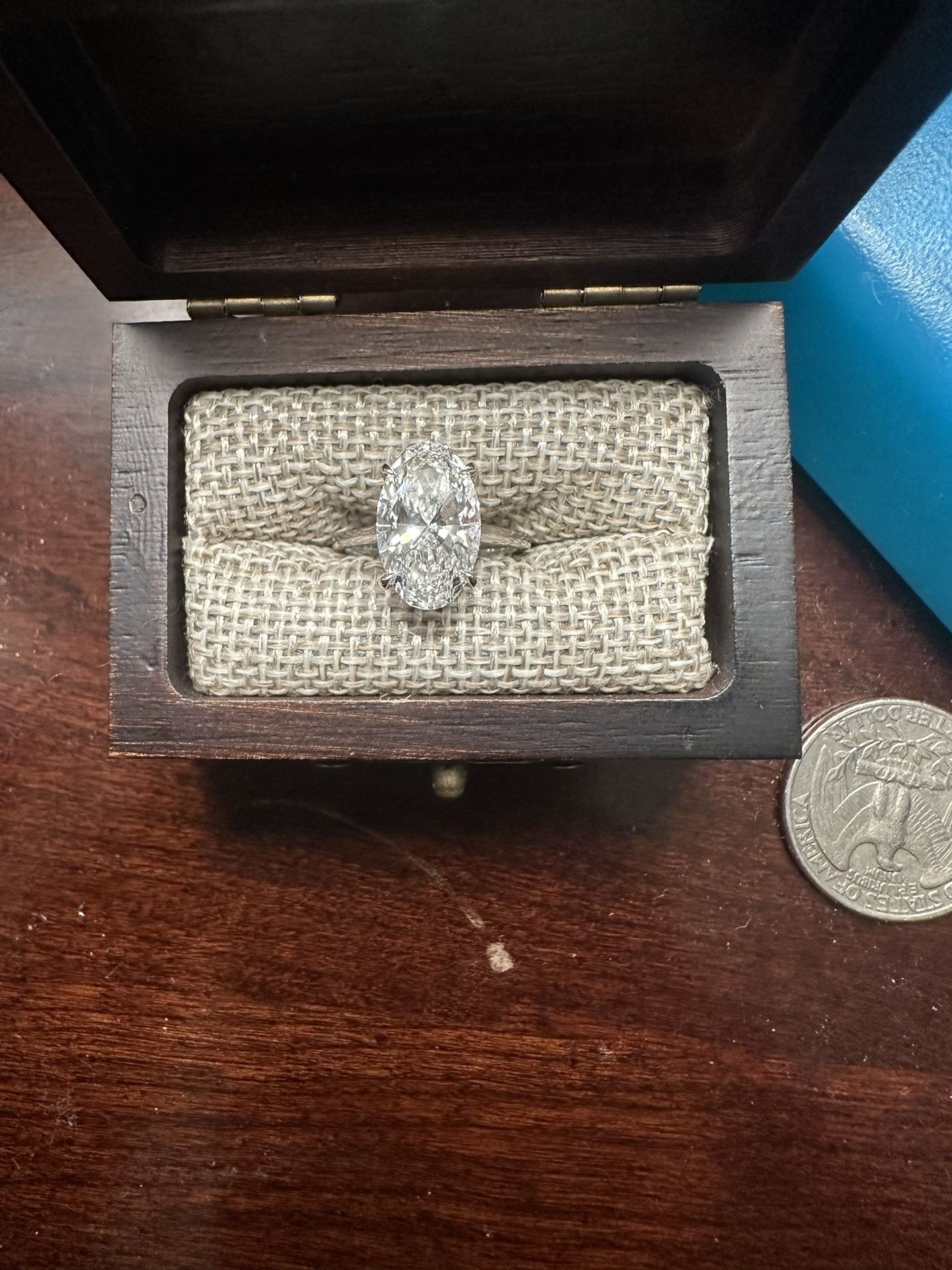 4.11 Ct Lab Grown Ring With Certificate.