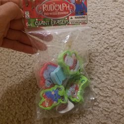 6 new Christmas erasers