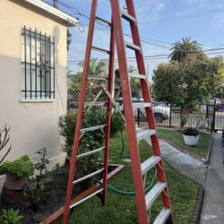 escalera de 10 pies de fibra de vidrio doble subida perfectas condiciones muy barata casi nueva