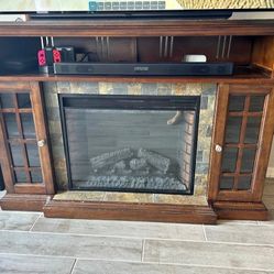 Fireplace TV Stand Console 