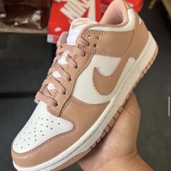 Nike Dunk Low Rose Whisper Womens Size 5.0 & 7.5