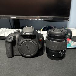 Canon EOS Rebel T100 Digital SLR Camera with 18-55mm Lens Kit, 18 Megapixel Sensor, Wi-Fi, DIGIC4+, SanDisk 32GB Memory Card and Live View Shooting
