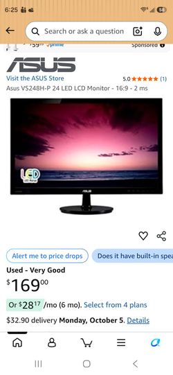 ASUS VS248H-P 24" LED and one 22 inch LED