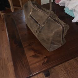 Komalc Leather Duffel Bag