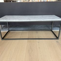 West Elm Marble Streamline Coffee Table