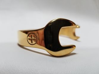 Skateboard tool Bracelet Polished gold 