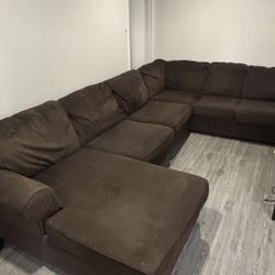 Sectional Couch + Coffee Table