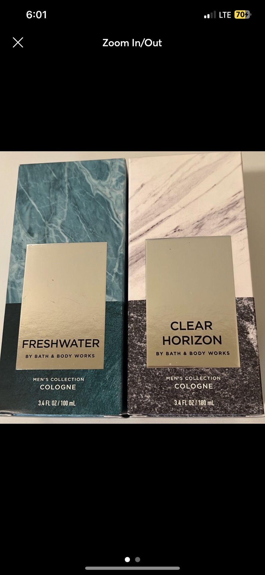 2 Bath And Body Works Mens Cologne Collection Freshwater And Clear Horizon