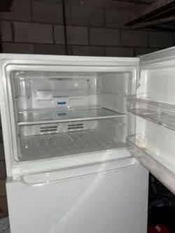 White Frigidaire refrigerator