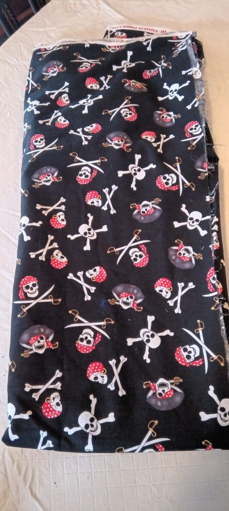 Pirate Design Fabric 44 In X 64 In